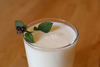 Close-up of drink on table