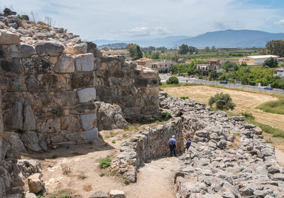 Panoramic view of castle against sky