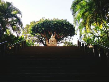 Low angle view of statue