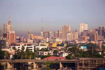 View of cityscape against sky