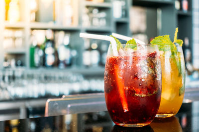 Close-up of drink on table