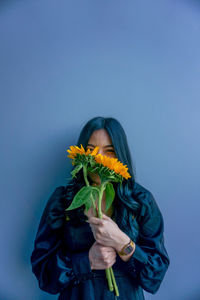 Smiles and sunflower