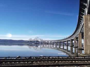 Bridge against blue sky