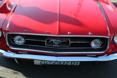 Red vintage car