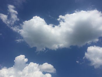 Low angle view of clouds in sky