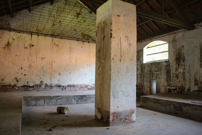 Interior of abandoned building