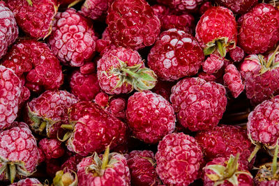 Full frame shot of strawberries