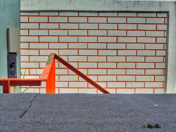 Metal railing of building