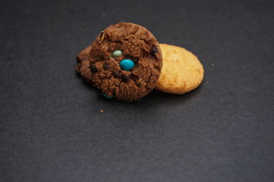 Close-up of cookies on table