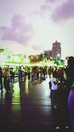 People on city street