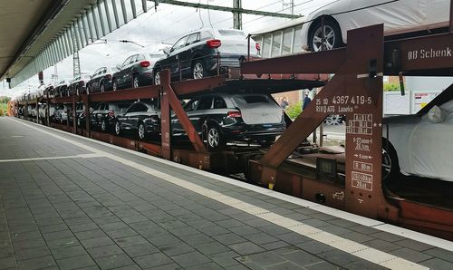 Train at railroad station