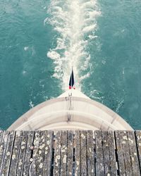 View of pier in sea