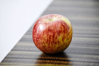 Close-up of apple on table