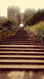 Steps leading to staircase