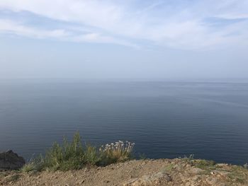 Scenic view of sea against sky