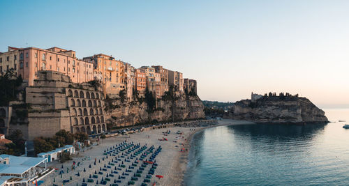 Tropea city in calabria near the mediterranean sea