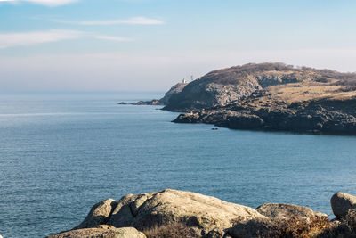 Scenic view of sea against sky