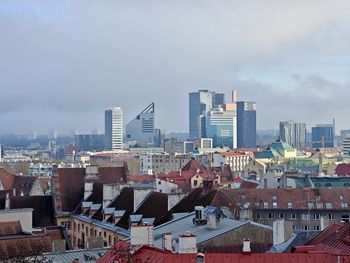 Tallinn cityscape against sky