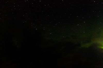 Low angle view of sky at night