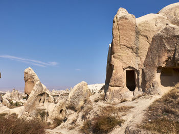 View of rock formations