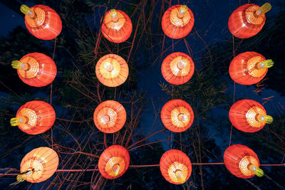 Full frame shot of illuminated lantern