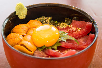 Close-up of food in bowl