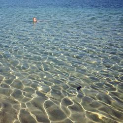 High angle view of sea