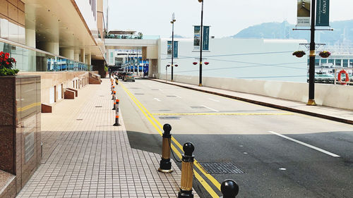 Vehicles on road in city