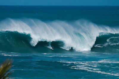 Scenic view of sea waves