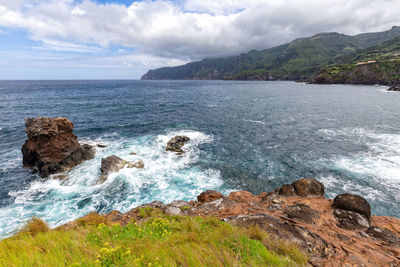 Scenic view of sea against sky