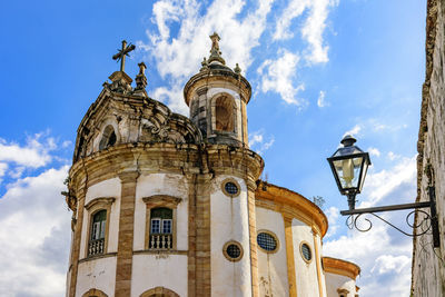 Low angle view of church against sky