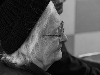 Portrait of woman looking away