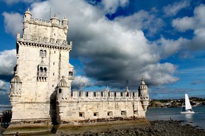 The famous and world heritage site tower of belém, at lisbon