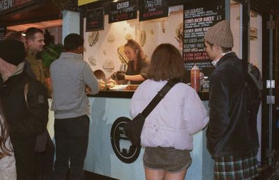 Group of people at restaurant