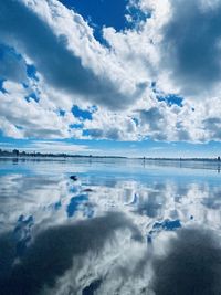 Scenic view of sea against sky