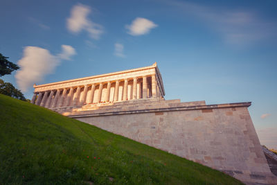 Low angle view of historical building