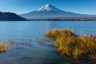 Scenic view of lake