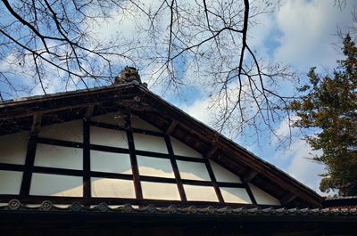 Low angle view of building against sky