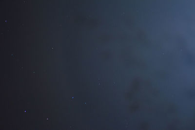 Full frame shot of sky against star field at night