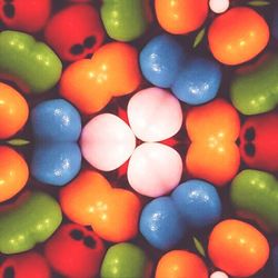 Full frame shot of colorful balls