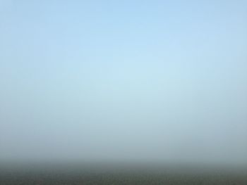 Landscape against clear sky