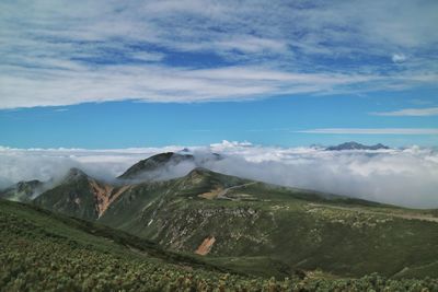 Scenic view of landscape against sky