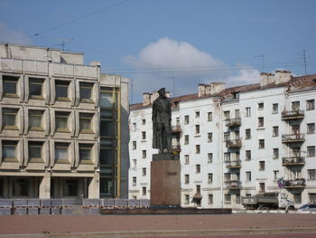 Buildings against sky in town