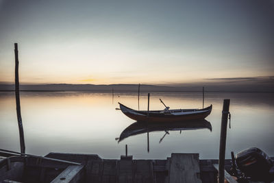 Classical wooden boat of ria de aveiro