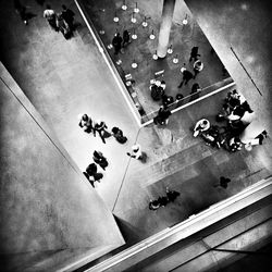 Group of people in shopping mall