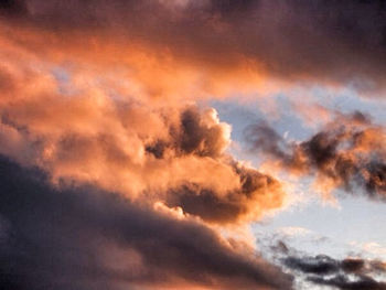 Low angle view of dramatic sky