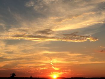 Scenic view of sunset sky