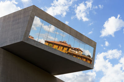 Low angle view of building against sky