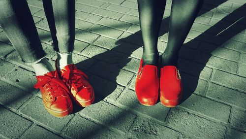 Low section of person standing on floor