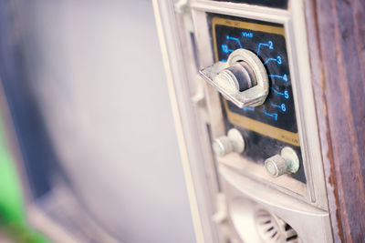Close-up of machine
